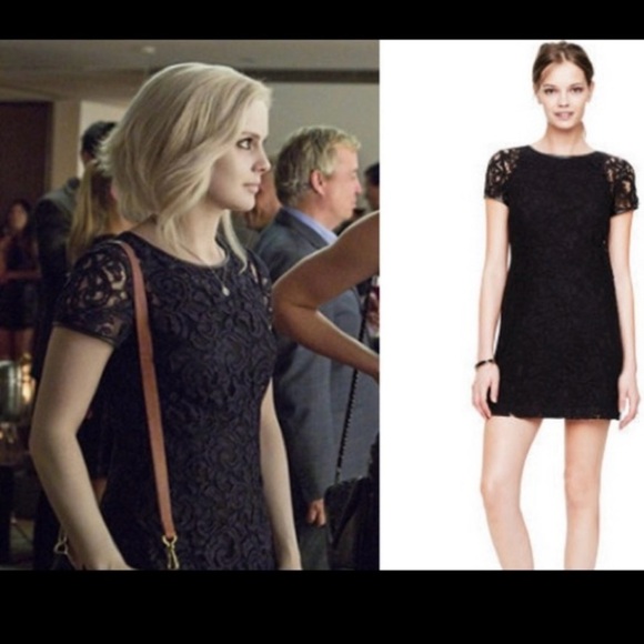 Vintage Club Monaco Dress - Witherbee Black Lace Crewneck, size 2 - Picture 2 of 5